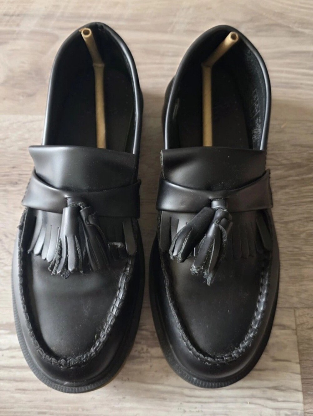 Dr. Marten's Adrian Bex Black Tassel Loafers Size US 7